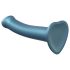 Strap-on-me Metallic Shine M - hautfreundlicher Dildo (Metallic Blau)