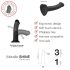 Strap-on-me Metallic Shine M - hautfreundlicher Dildo (Metallic Blau)