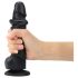 Strap-on-me L - Zweischichtiger Saugnapf-Dildo (schwarz)