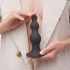 Strap-on-me Beads M - Perlen-Dildo mit Saugfuß (Schwarz)