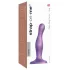 Strap-on-me Curvy S - gewellter Dildo mit Saugnapf (lila)