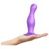 Strap-on-me Curvy L – Wellenförmiger, haftender Dildo (Lila)