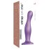 Strap-on-me Curvy L – Wellenförmiger, haftender Dildo (Lila)