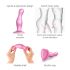Strap-on-me Curvy S - Wellenförmiger Saugnapf-Dildo (Pink)