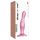Strap-on-me Curvy M - Wellenförmiger, haftender Dildo (Pink)