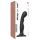 Strap-on-me P&G S - gebogener, haftender Dildo (schwarz)