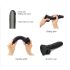 Strap-on-me S - Zweilagiger Dildo mit Saugnapf (Schwarz)