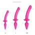 Strap-on-me Swith Semi-Realistic XXL - 2in1 Dildo (Rosa)