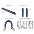 Strap-on-me - Doppel-Dildo (Metallblau)
