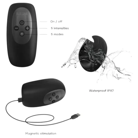 ManWan Sub.One - Akku-Masturbator (schwarz)