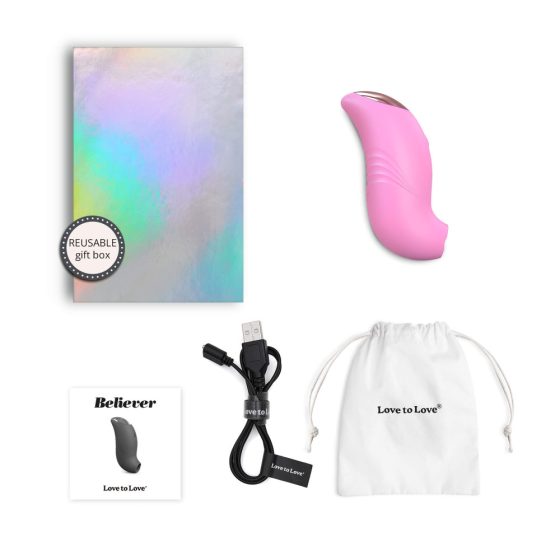 Love to Love Believer - aufladbare, wasserfeste Klitoris-Stimulator (pink)