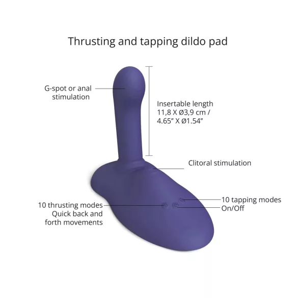 Love to Love GoFast - Stoß- und Klitorisvibrator mit Saugnapf (blau)