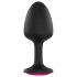 Dorcel Geisha Plug Ruby M - Analplug mit rosa Stein (schwarz)
