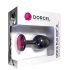 Dorcel Geisha Plug Ruby M - Analplug mit rosa Stein (schwarz)