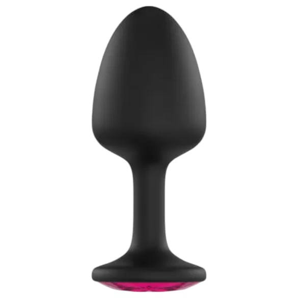 Dorcel Geisha Plug Ruby L - Analplug mit pinkem Stein (schwarz)