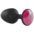 Dorcel Geisha Plug Ruby L - Analplug mit pinkem Stein (schwarz)