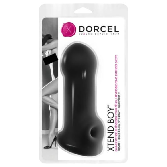 Dorcel Xtend Boy - Silikon-Penishülle (schwarz)
