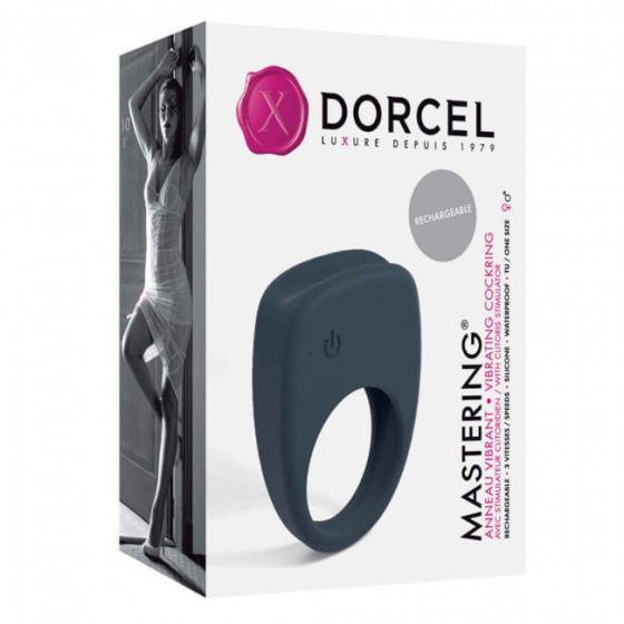 Dorcel Mastering - wiederaufladbarer, vibrierender Penisring (grau)