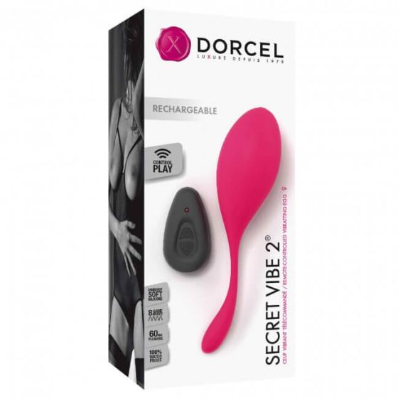 Dorcel Secret Vibe 2 - akkubetriebenes, kabelloses Vibrations-Ei (Pink)