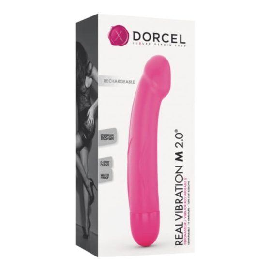 Dorcel Real Vibration M 2.0 - Akkubetriebener Vibrator (Pink)