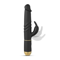   Dorcel Furious Rabbit 2.0 - akkubetriebener, stoßender Klitoris-Stimulator Vibrator (schwarz)