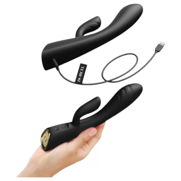 Dorcel Flexi Rabbit - Wärmender Klitorisstimulator (schwarz)