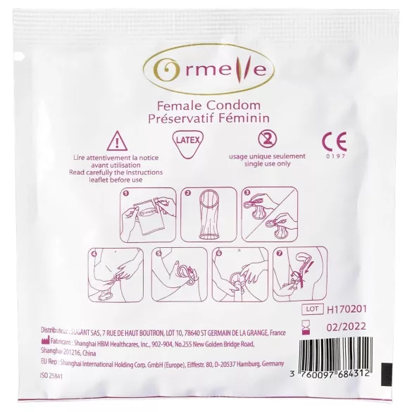 Ormelle Femail - Frauenkondome (5 Stk.)