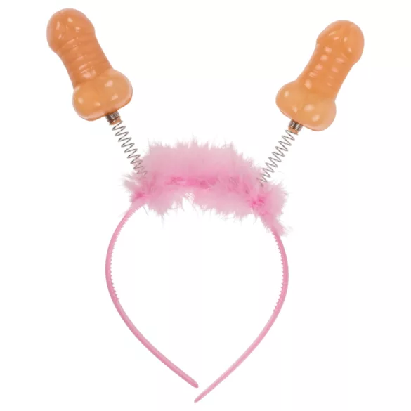 Penis-Stirnband (rosa-natur)