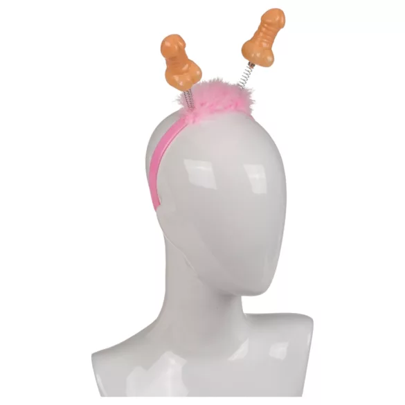 Penis-Stirnband (rosa-natur)