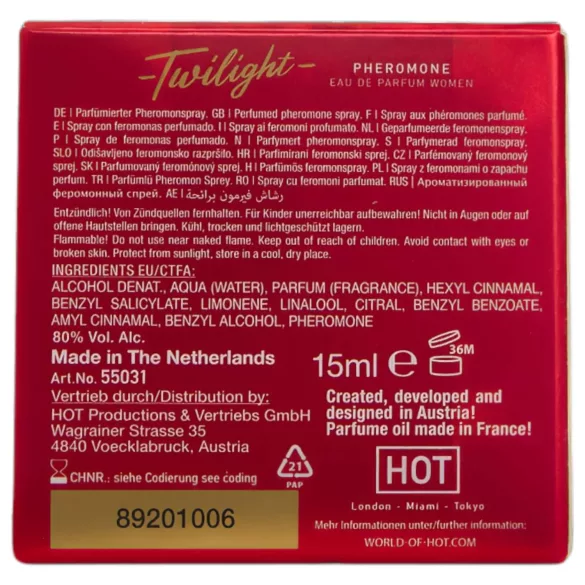 HOT Twilight - Pheromon-Parfüm für Frauen (15ml) - duftend