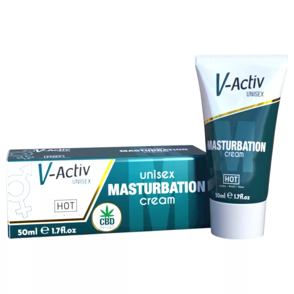 Hot V-Active - Stimulierende Unisex-Masturbationscreme (50ml)