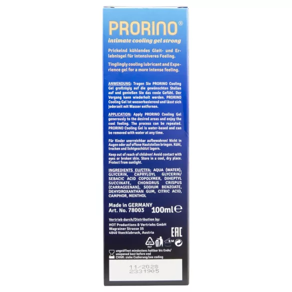 HOT Prorino - Starke Kühlcreme für Männer (100ml)