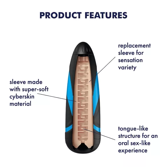 Satisfyer Sleeve Lusty Tongues - Masturbatoreinsatz