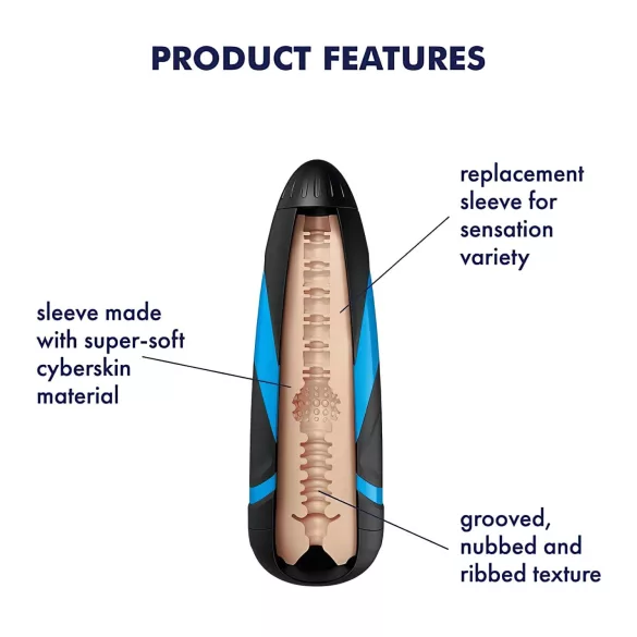 Satisfyer Sleeve Tri Delights - Masturbatoren-Einsatz