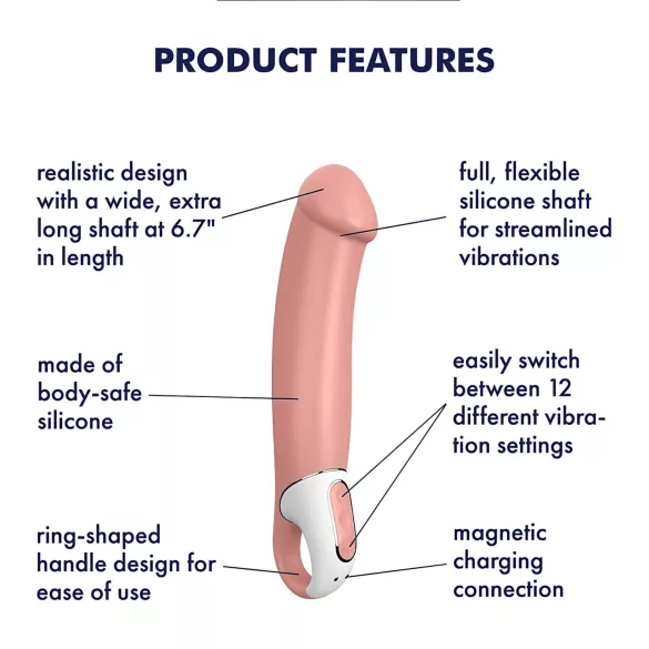 Satisfyer Master - Wasserdichter Akku-Vibrator (Natürlich)