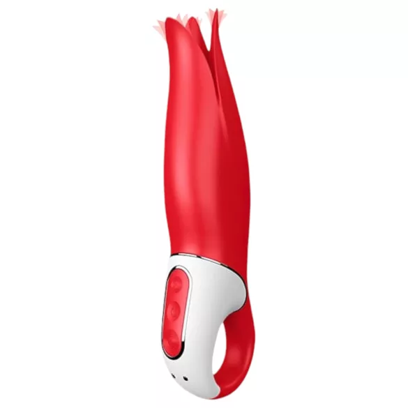 Satisfyer Power Flower - wiederaufladbarer, wasserdichter Vibrator (rot)