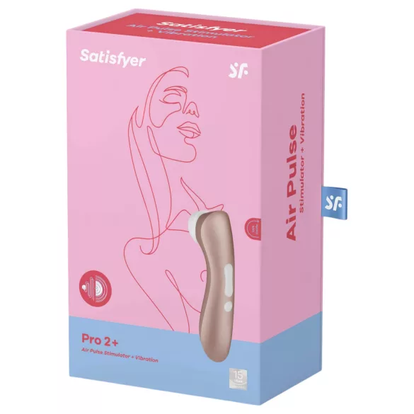 Satisfyer Pro 2+ - Wiederaufladbarer Klitorisstimulator (Braun)