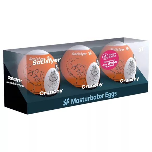 Satisfyer Egg Crunchy - Eier Masturbator Set (3 Stk.)