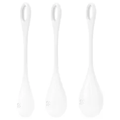 Satisfyer Yoni Power 1 - Geisha-Kugel Set - Weiß (3-teilig)