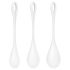 Satisfyer Yoni Power 1 - Weißes Geisha-Kugel-Set (3-teilig)