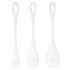 Satisfyer Yoni Power 1 - Weißes Geisha-Kugel-Set (3-teilig)