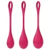 Satisfyer Yoni Power 1 - Geishakugel-Set - Rot (3-teilig)
