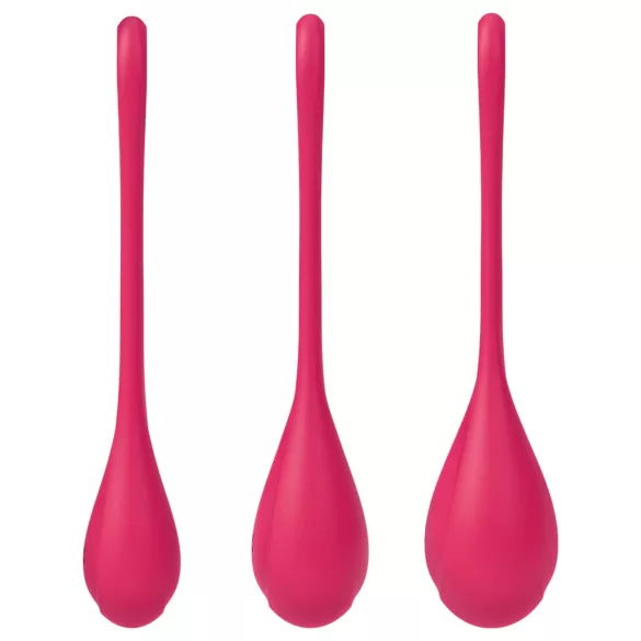 Satisfyer Yoni Power 1 - Geishakugel-Set - Rot (3-teilig)
