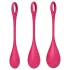 Satisfyer Yoni Power 1 - Geishakugel-Set - Rot (3-teilig)