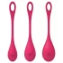 Satisfyer Yoni Power 1 - Geishakugel-Set - Rot (3-teilig)