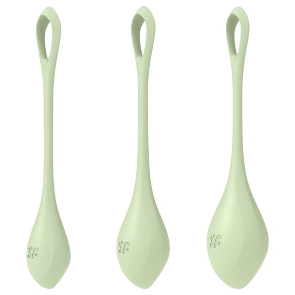 Satisfyer Yoni Power 2 - Ben Wa Kugel Set - Grün (3-teilig)