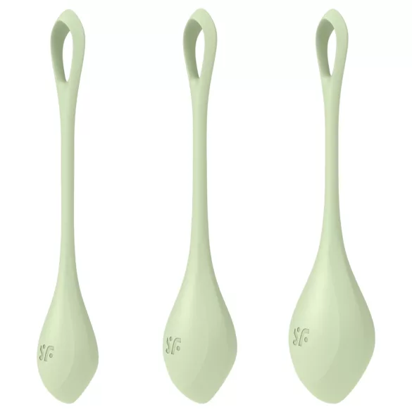 Satisfyer Yoni Power 2 - grün - 3tlg. Liebeskugeln-Set