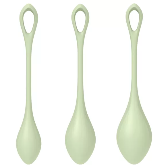 Satisfyer Yoni Power 2 - grün - 3tlg. Liebeskugeln-Set