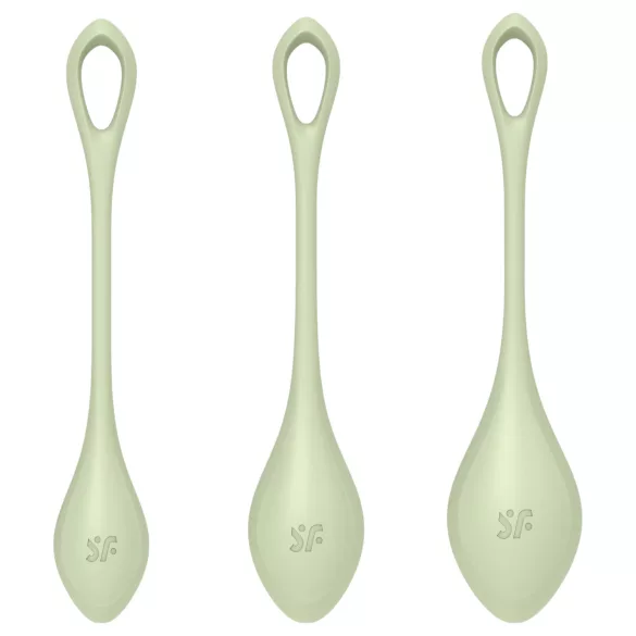 Satisfyer Yoni Power 2 - grün - 3tlg. Liebeskugeln-Set