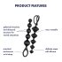Satisfyer Love Beads - Perlen-Analdildo-Set (Schwarz)